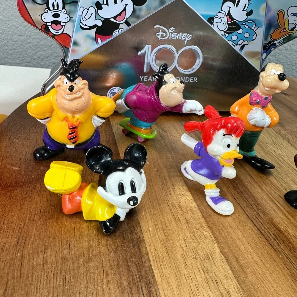 Disney Orange Bird PEZ 100th Tin Oogie Boogie Bash Pins Goof Troops VTG Mickey